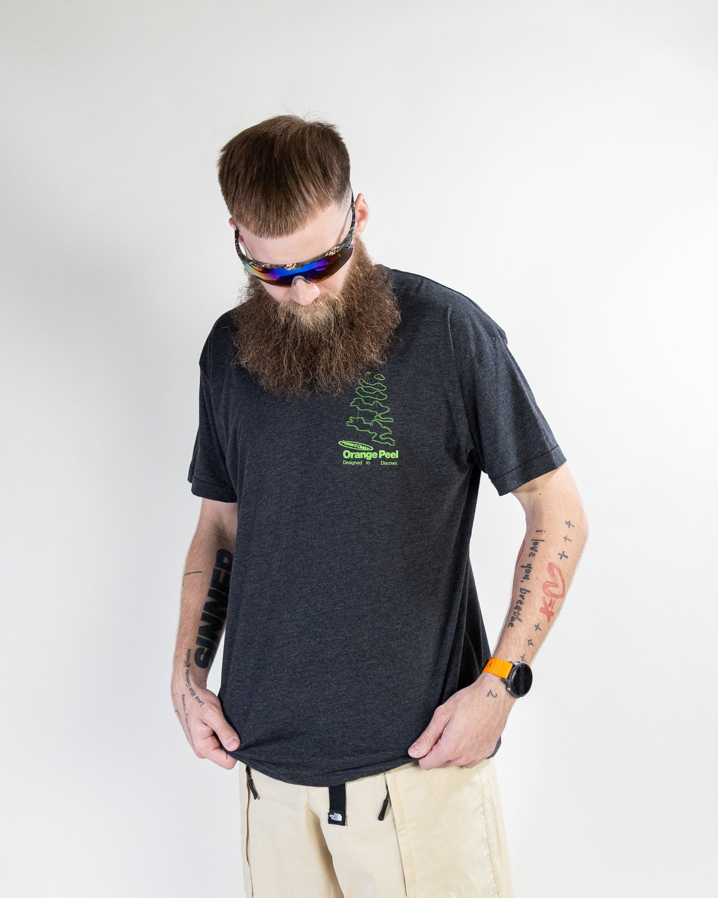 Field Grid Tee - Coal