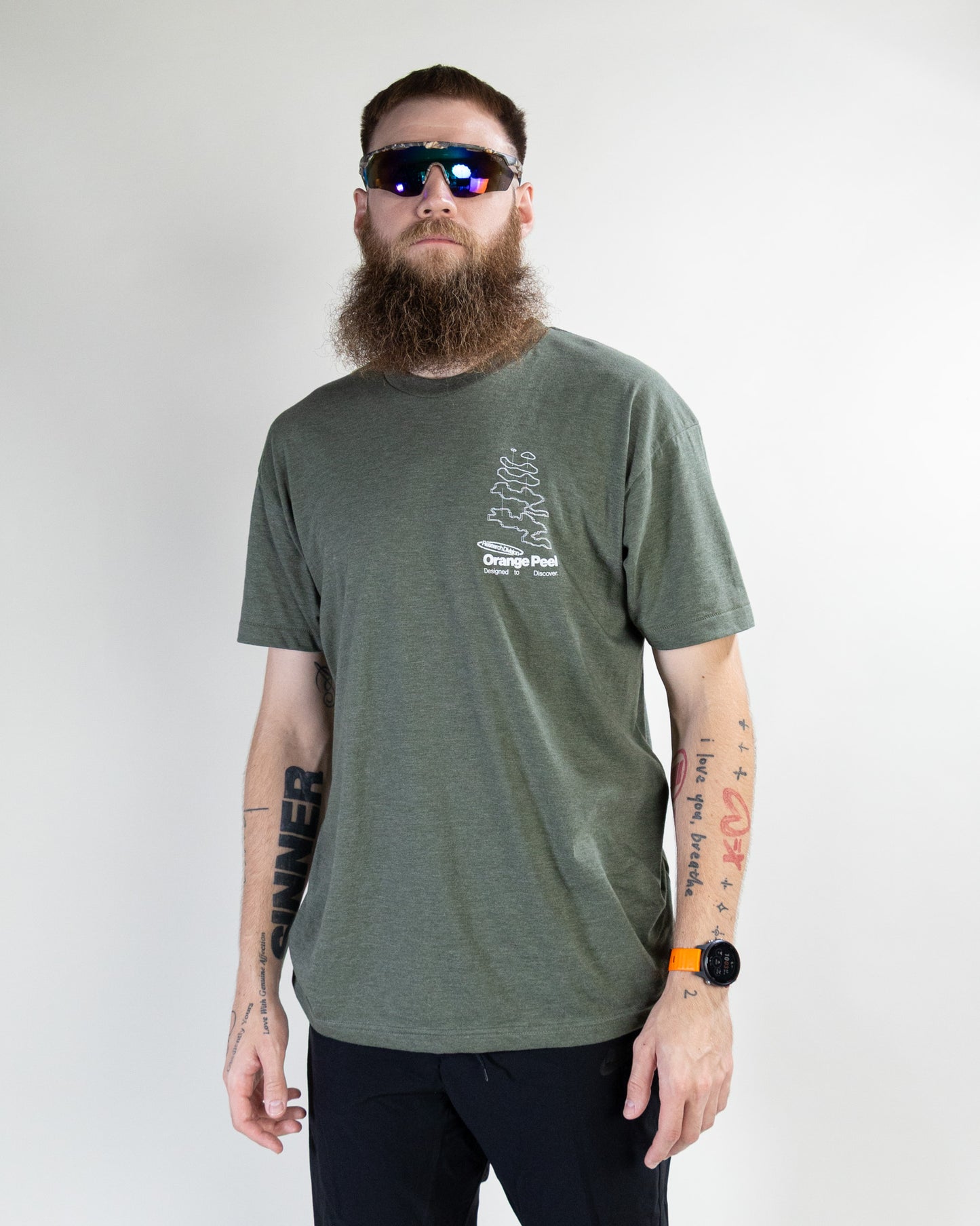 Field Grid Tee - Sage