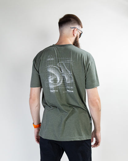 Field Grid Tee - Sage
