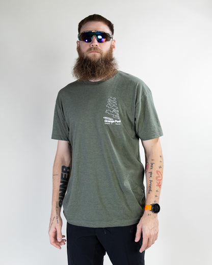 Field Grid Tee - Sage